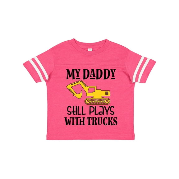 Inktastic Construction Daddy Still Plays With Trucks Boys or Girls Toddler T-Shirt
