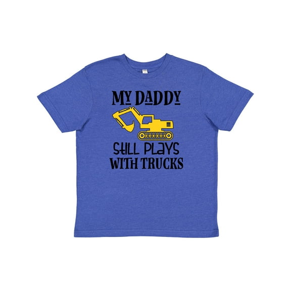 Inktastic Construction Daddy Still Plays With Trucks Youth T-Shirt