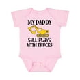 thumbnail image 1 of Inktastic Construction Daddy Still Plays with Trucks Boys or Girls Baby Bodysuit, 1 of 5