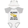 thumbnail image 1 of Inktastic Construction Daddy Still Plays with Trucks Boys or Girls Baby Bodysuit, 1 of 5