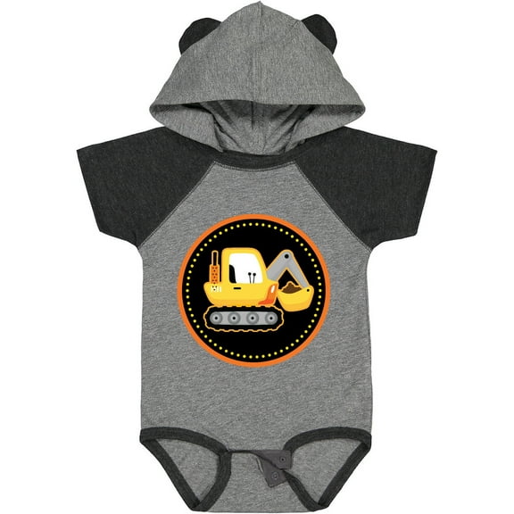 Inktastic Construction Digger Truck Boys Baby Bodysuit