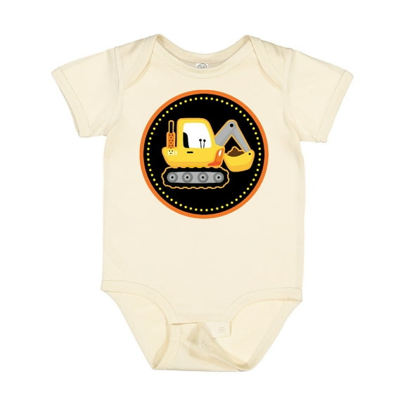 Inktastic Construction Digger Truck Boys Baby Bodysuit