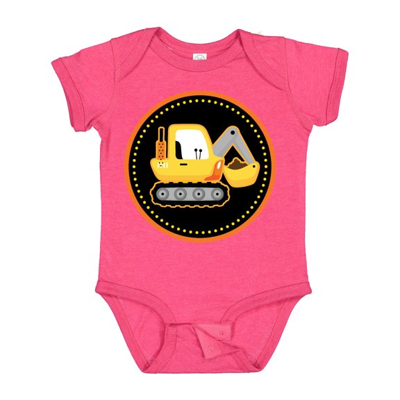 Inktastic Construction Digger Truck Boys Baby Bodysuit