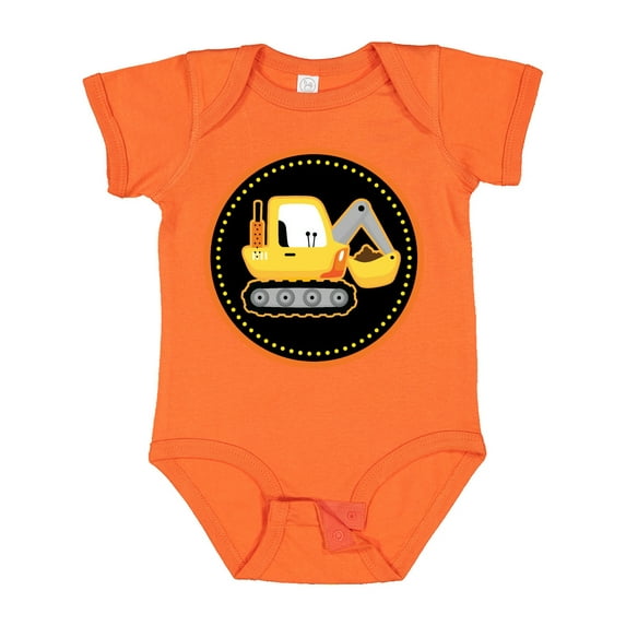 Inktastic Construction Digger Truck Boys Baby Bodysuit