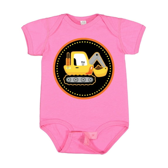 Inktastic Construction Digger Truck Boys Baby Bodysuit