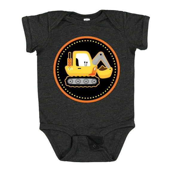 Inktastic Construction Digger Truck Boys Baby Bodysuit