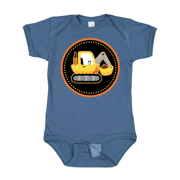 Inktastic Construction Digger Truck Boys Baby Bodysuit