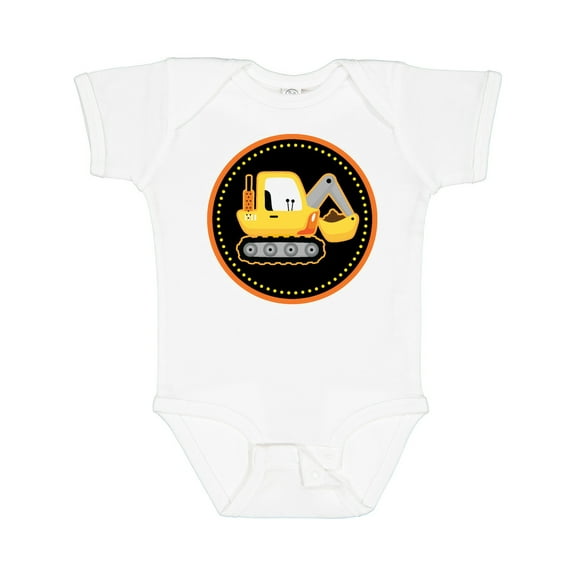 Inktastic Construction Digger Truck Boys Baby Bodysuit
