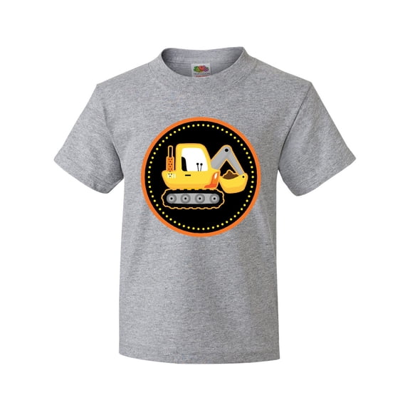 Inktastic Construction Digger Truck Youth T-Shirt