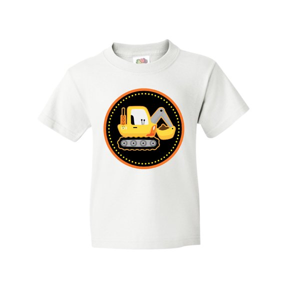 Inktastic Construction Digger Truck Youth T-Shirt