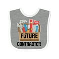 thumbnail image 1 of Inktastic Construction Future Contractor Boys or Girls Baby Bib, 1 of 4