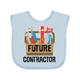 thumbnail image 1 of Inktastic Construction Future Contractor Boys or Girls Baby Bib, 1 of 4