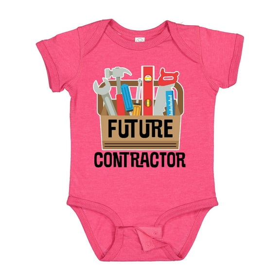 Inktastic Construction Future Contractor Boys or Girls Baby Bodysuit