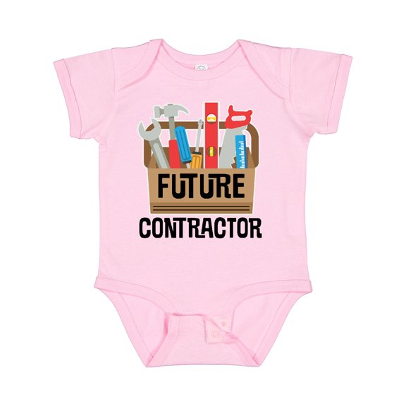 Inktastic Construction Future Contractor Boys or Girls Baby Bodysuit