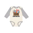 thumbnail image 1 of Inktastic Construction Future Contractor Boys or Girls Long Sleeve Baby Bodysuit, 1 of 5