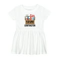 thumbnail image 1 of Inktastic Construction Future Contractor Girls Baby Dress, 1 of 5