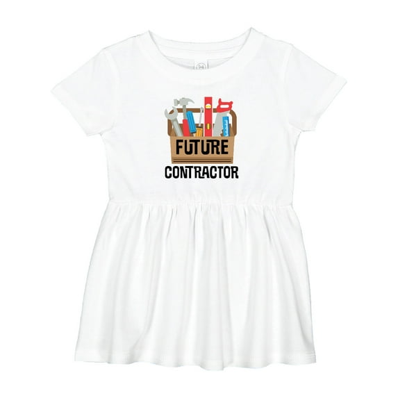 Inktastic Construction Future Contractor Girls Baby Dress