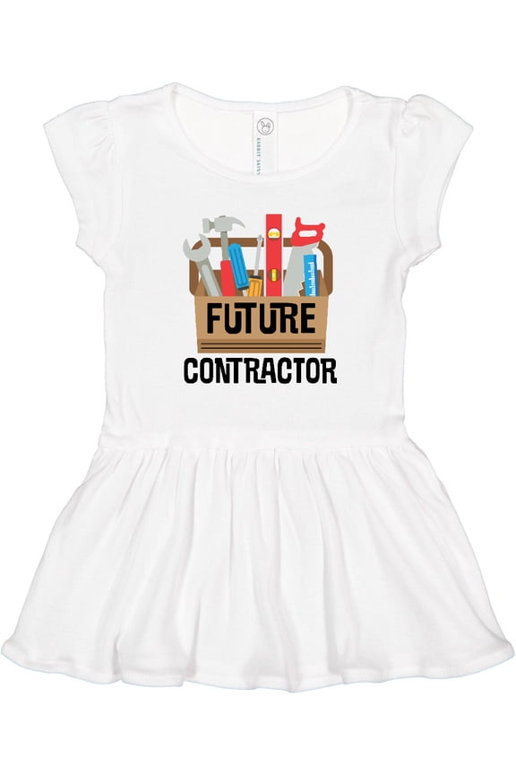 Construction Future Contractor Girls Toddler Dress