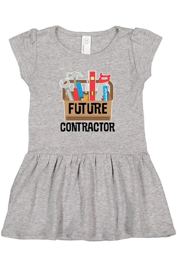 Construction Future Contractor Girls Toddler Dress