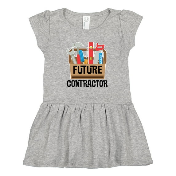 Inktastic Construction Future Contractor Girls Toddler Dress