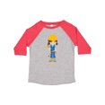 thumbnail image 1 of Inktastic Construction Girl, Brown Hair, Cute Girl, Hammer Girls Toddler T-Shirt, 1 of 5