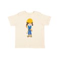 thumbnail image 1 of Inktastic Construction Girl, Brown Hair, Cute Girl, Hammer Girls Toddler T-Shirt, 1 of 5