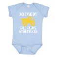 thumbnail image 1 of Inktastic Construction My Daddy Still Plays with Trucks Boys or Girls Baby Bodysuit, 1 of 5