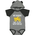 thumbnail image 1 of Inktastic Construction My Daddy Still Plays with Trucks Boys or Girls Baby Bodysuit, 1 of 5