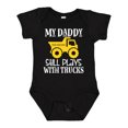 thumbnail image 1 of Inktastic Construction My Daddy Still Plays with Trucks Boys or Girls Baby Bodysuit, 1 of 5