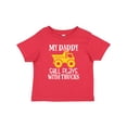 thumbnail image 1 of Inktastic Construction My Daddy Still Plays with Trucks Boys or Girls Baby T-Shirt, 1 of 5