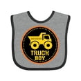 thumbnail image 1 of Inktastic Construction Truck Boy Childs Boys Baby Bib, 1 of 4