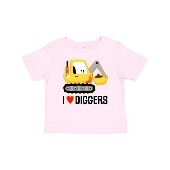 Inktastic Construction Truck I Love Diggers Boys or Girls Baby T-Shirt