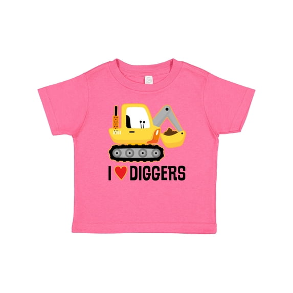 Inktastic Construction Truck I Love Diggers Boys or Girls Baby T-Shirt