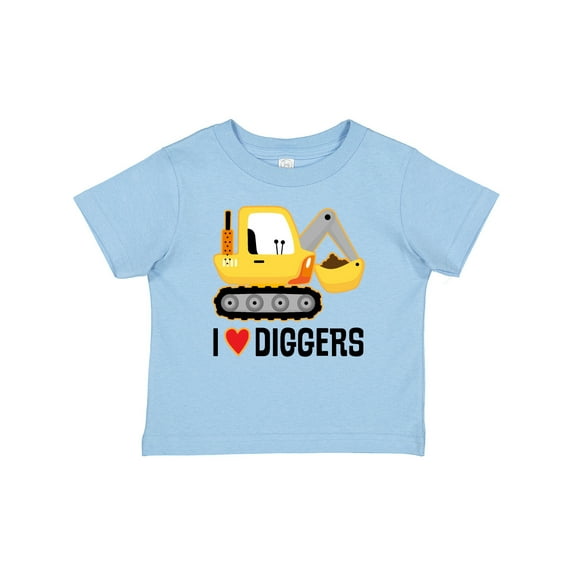 Inktastic Construction Truck I Love Diggers Boys or Girls Baby T-Shirt