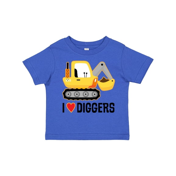 Inktastic Construction Truck I Love Diggers Boys or Girls Toddler T-Shirt