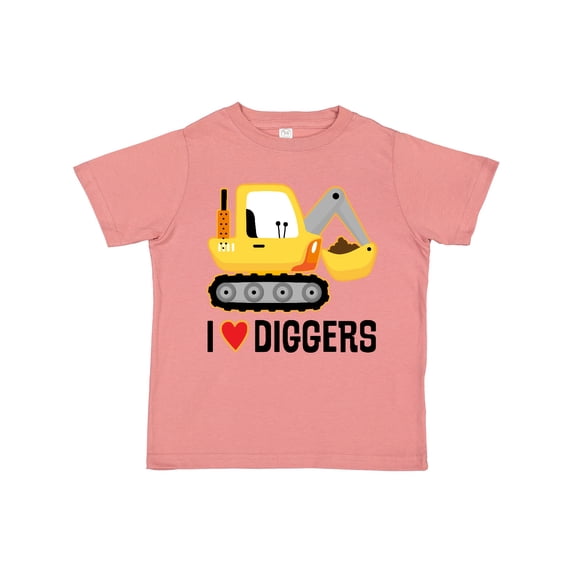 Inktastic Construction Truck I Love Diggers Boys or Girls Toddler T-Shirt