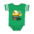 thumbnail image 1 of Inktastic Construction Truck I Love Dirt Boys or Girls Baby Bodysuit, 1 of 5