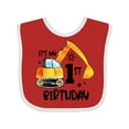 thumbnail image 1 of Inktastic Construction Truck It's My 1st Birthday Boys or Girls Baby Bib, 1 of 4