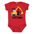 thumbnail image 1 of Inktastic Construction Truck It's My 1st Birthday Boys or Girls Baby Bodysuit, 1 of 5