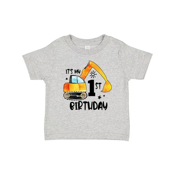 Inktastic Construction Truck It's My 1st Birthday Boys or Girls Baby T-Shirt