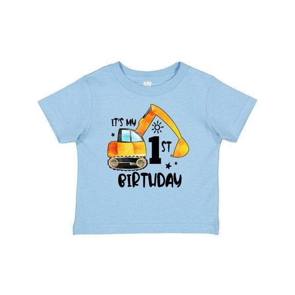 Inktastic Construction Truck It's My 1st Birthday Boys or Girls Baby T-Shirt