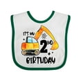 thumbnail image 1 of Inktastic Construction Truck It's My 2nd Birthday Boys or Girls Baby Bib, 1 of 4