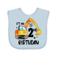 thumbnail image 1 of Inktastic Construction Truck It's My 2nd Birthday Boys or Girls Baby Bib, 1 of 4