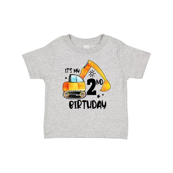 Inktastic Construction Truck It's My 2nd Birthday Boys or Girls Baby T-Shirt
