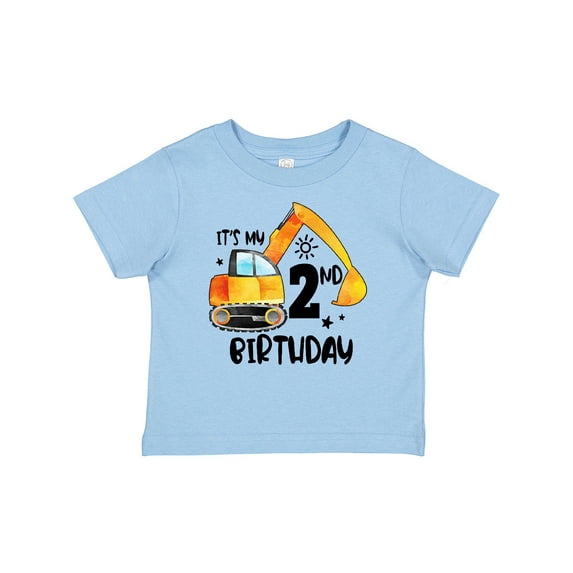 Inktastic Construction Truck It's My 2nd Birthday Boys or Girls Baby T-Shirt