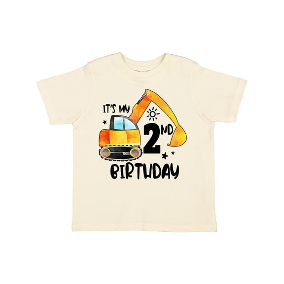 Inktastic Construction Truck It's My 2nd Birthday Boys or Girls Toddler T-Shirt