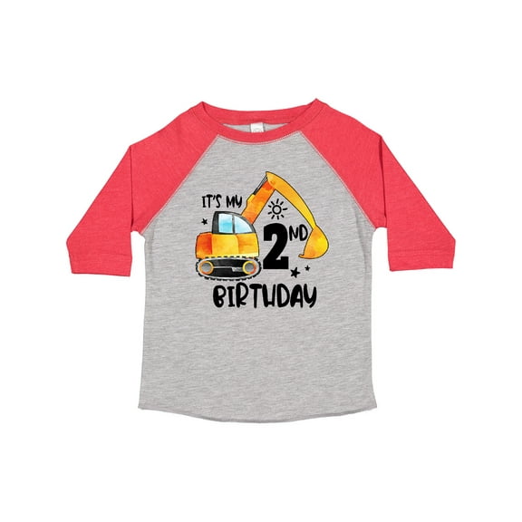Inktastic Construction Truck It's My 2nd Birthday Boys or Girls Toddler T-Shirt