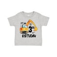 thumbnail image 1 of Inktastic Construction Truck It's My 3rd Birthday Boys or Girls Toddler T-Shirt, 1 of 5