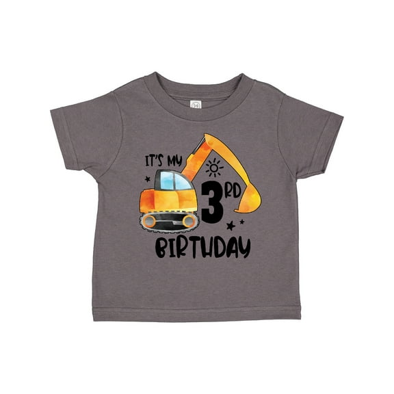 Inktastic Construction Truck It's My 3rd Birthday Boys or Girls Toddler T-Shirt