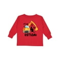 thumbnail image 1 of Inktastic Construction Truck It's My 4th Birthday Boys or Girls Long Sleeve Toddler T-Shirt, 1 of 5